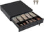 Cash Drawer Pk-27-d-bx with multiple compartments for bills and coins, includes locking mechanism and keys