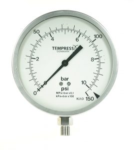 High Quality Tempress Pressure Gauge - LB/IN2 KL.1.0