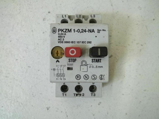 Thermal Motor Circuit Breaker PKZM 1-0 24 50C 50 60 Hz | Klockner Moeller