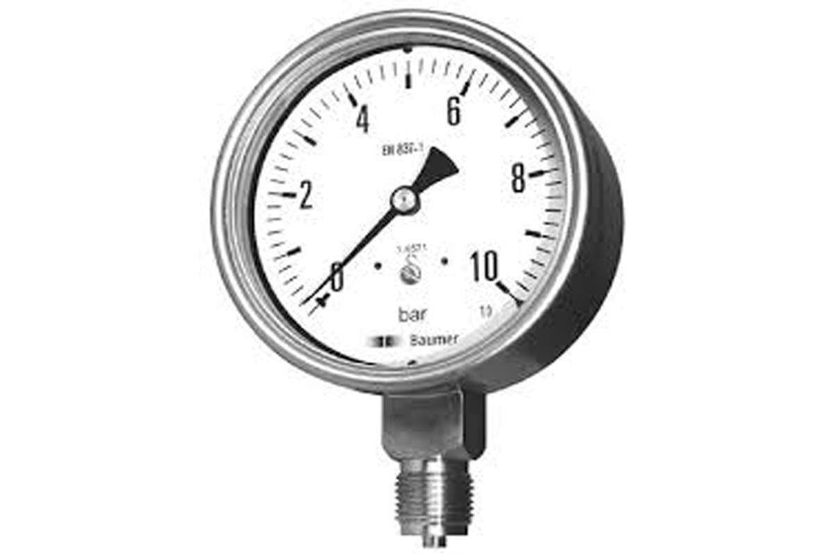 0-10 Bar Pressure Gauge Tempress
