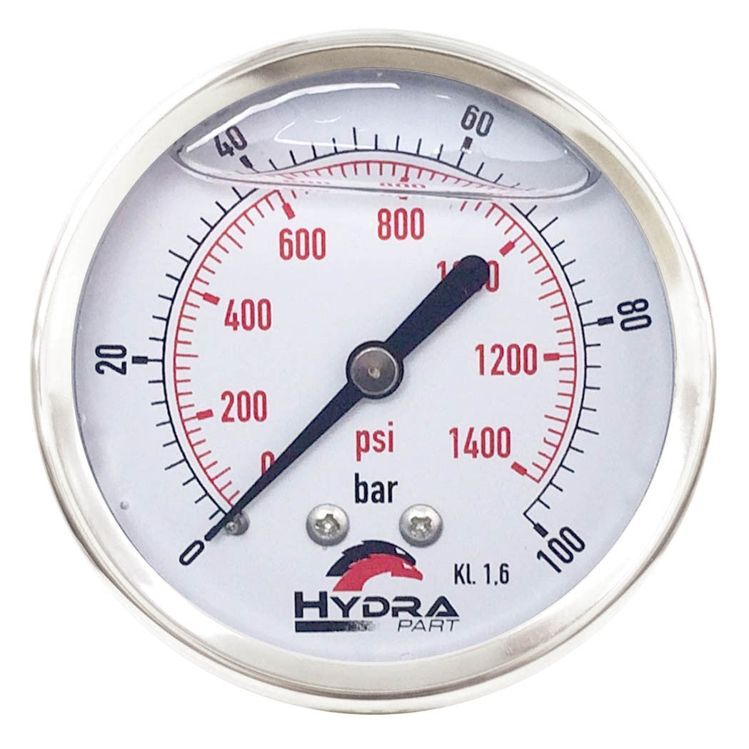 0-100 Bar Pressure Gauge Tess | 1400 Psi
