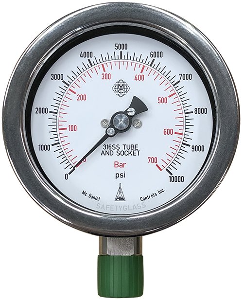 0-10000 PSI Pressure Gauge Mc Daniel Controls Main image
