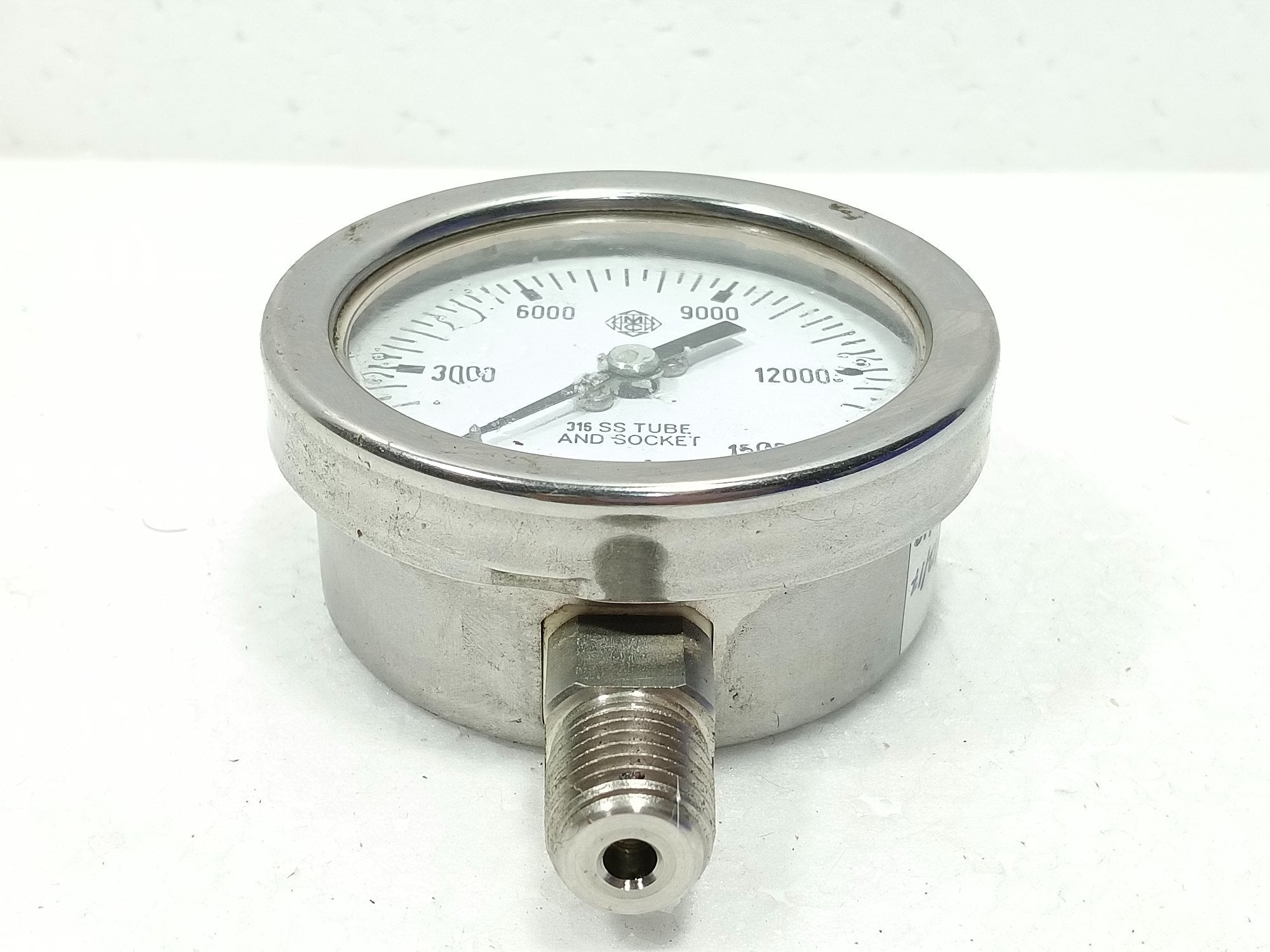 0-200 Psi Pressure Gauge Mc Daniel Controls | 316 Ss Tube And Socket