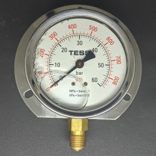 0-6 Bar Tess Pressure Gauge - Industrial Grade (Ø63mm)-Ram Automations