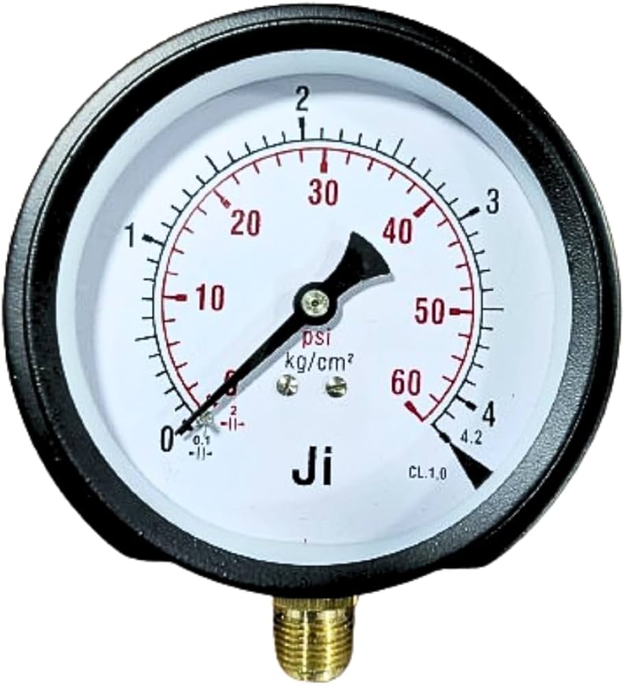 0-60 PSI 0-4 KG/CM² Pressure Gauge | Gauge Company Main image