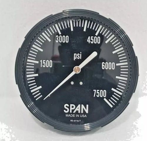 6000 PSI Pressure Gauge - Span 03-4269-T - Industrial Grade-Ram Automations