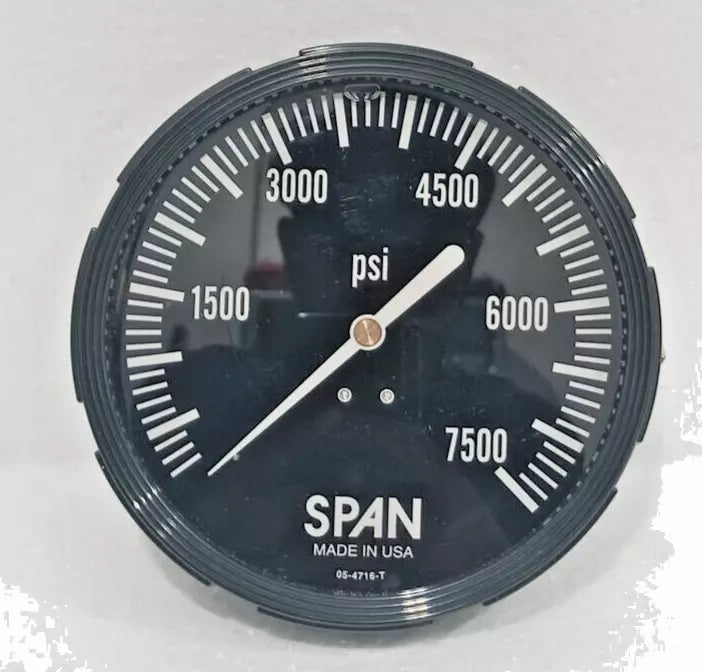 6000 PSI Pressure Gauge - Span 03-4269-T - Industrial Grade-Ram Automations