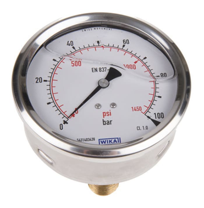 0 To 100 Bar Gauge Wika Main image