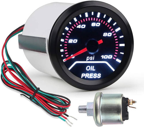 AC 0-80 Oil Pressure Gauge PG251 - Reliable Engine Monitoring-Ram Automations