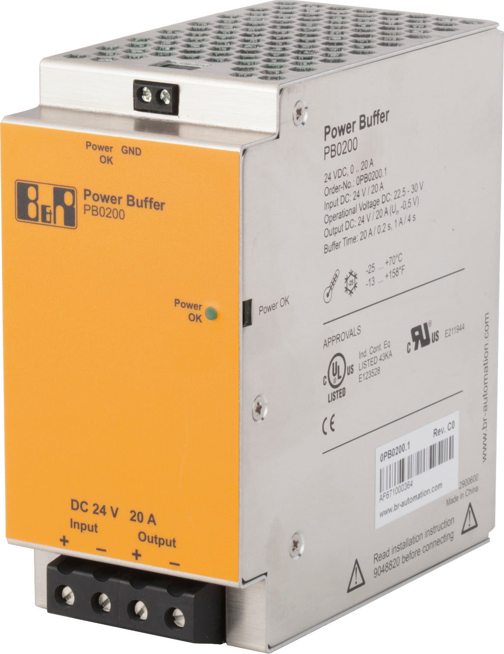 B&R PB0200 0PB0200.1 Power Buffer Module PLC Automation