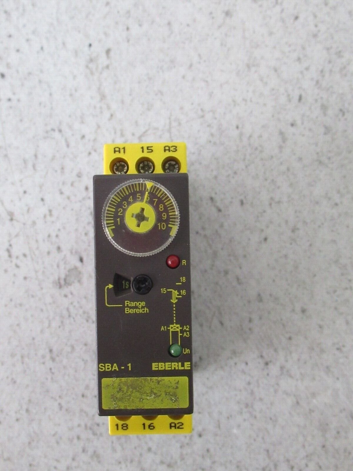 0.5-10 Sec- Eberle Sba 2 Time Relay 250V 5A Main image