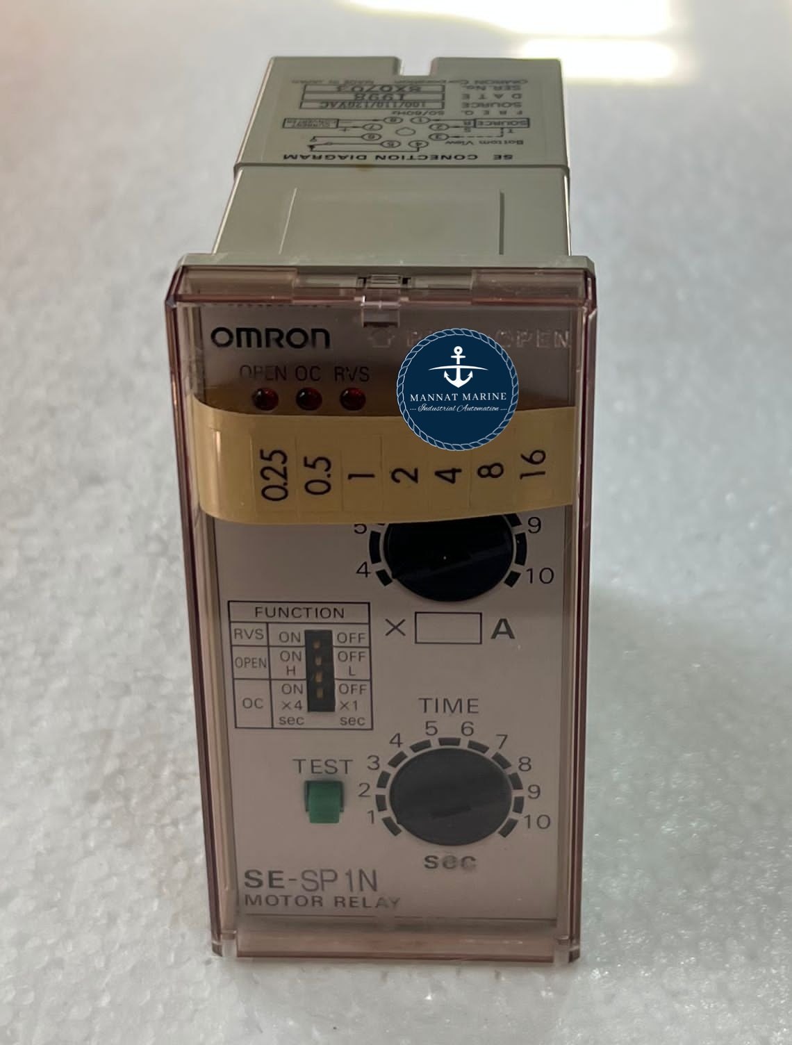 1-10-Sec-Omron-SE-KP1AN-Motor-Relay-100-110-120VAC-Used