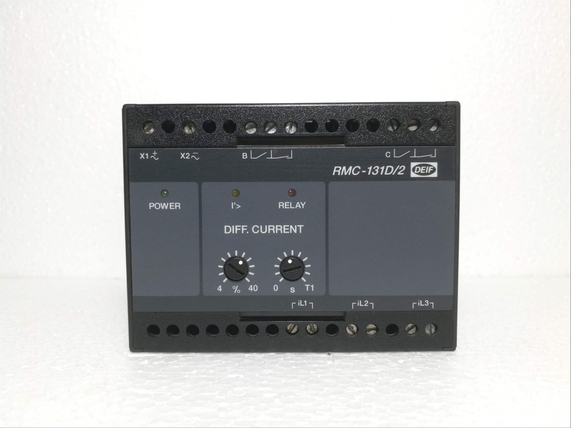 100050431-10-Deif-RMC-131D-2-Differential-Current-Relay-Deif-Used Main image