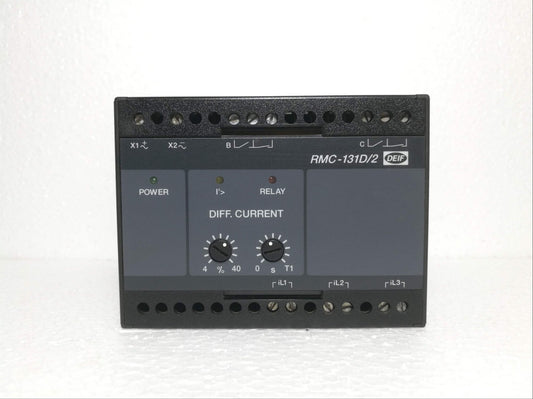 100050431-10-Deif-RMC-131D-2-Differential-Current-Relay-Deif-Used
