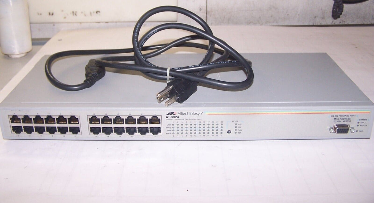 10Base-T/100Base-TX Fast Ethernet Switch-Allied Telesyn AT-8024 Main image