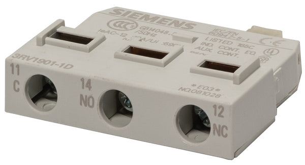 10X Siemens 3RV1901-1D Auxiliary Contact Block | Siemens Main image