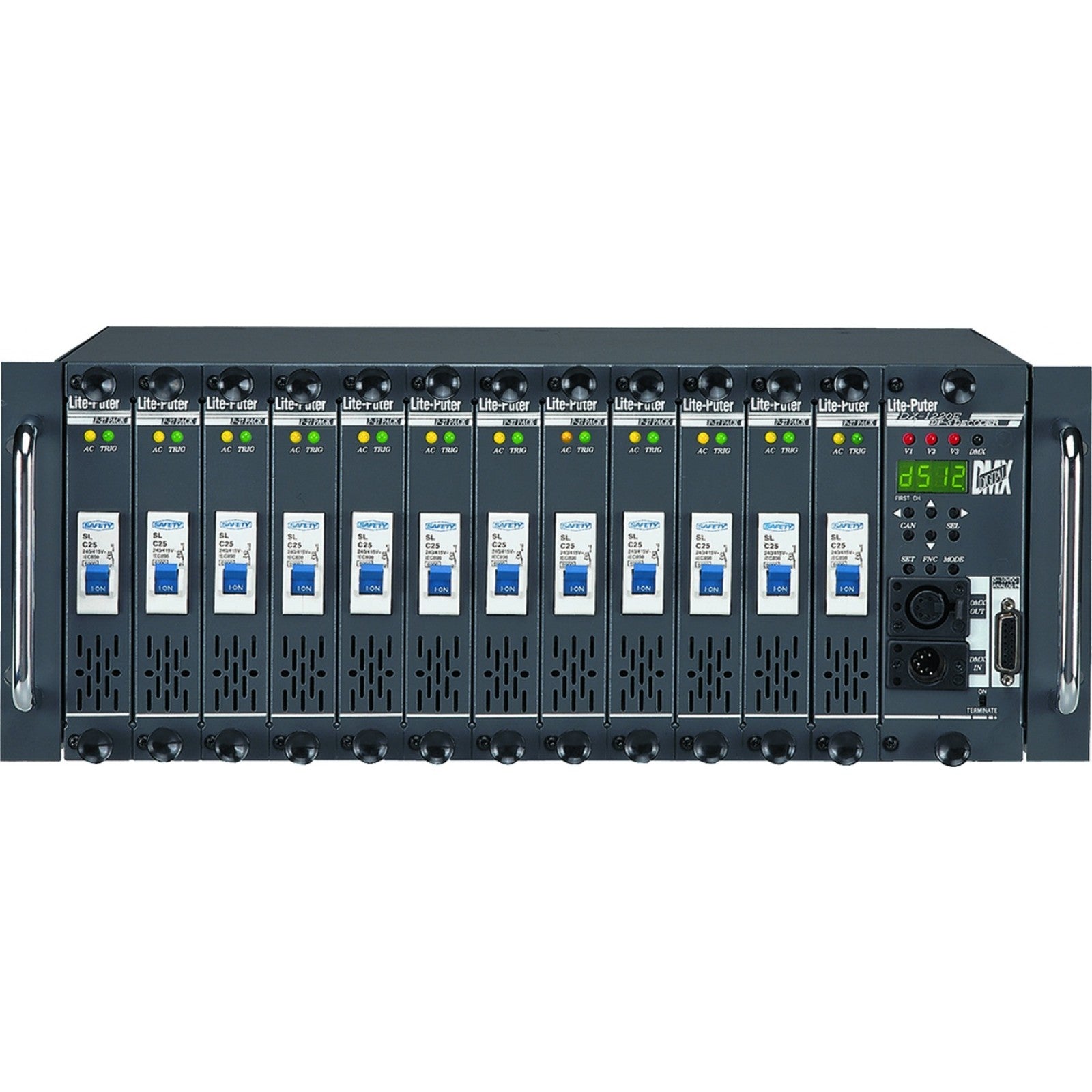 12 Channel Rackmount Dimmer Pack | LITE-PUTER DX-1220 Main image