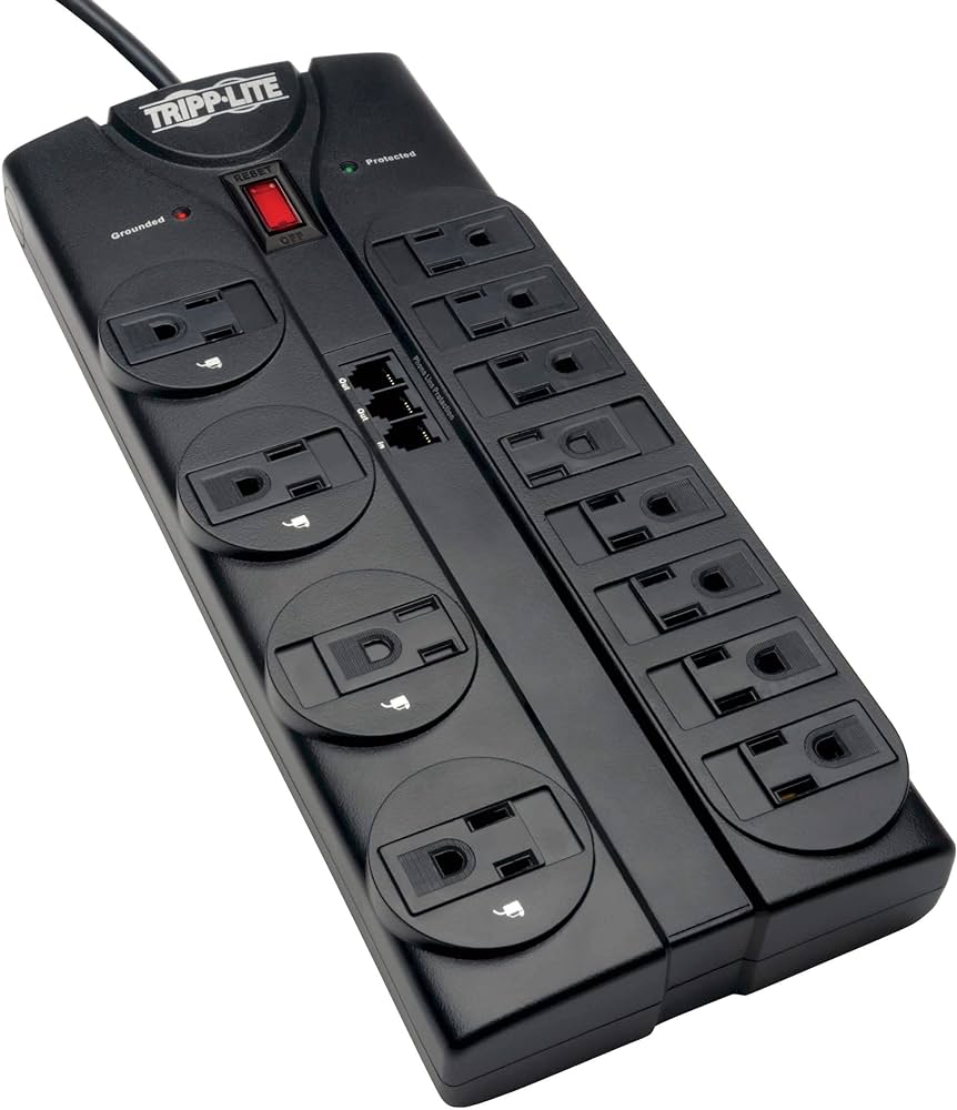 12-Outlet Power Strip with Surge Protection for US Devices Main image