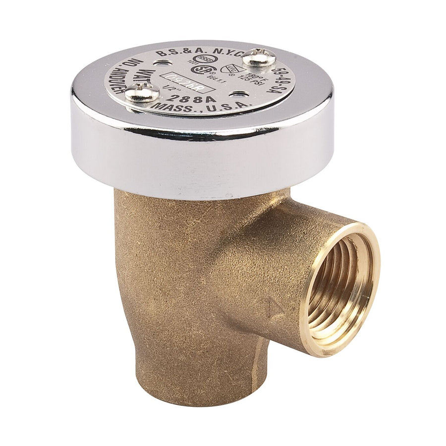 Watts 288A 1/4" Brass Anti-Siphon Vacuum Breaker 125 PSI-Ram Automations