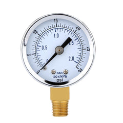 0-2 Bar Air Pressure Gauge 0-30 Psi | Smc