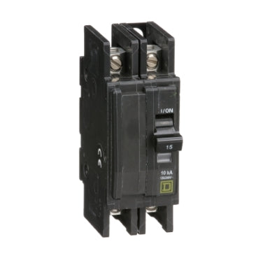 Square D QOU215 2-Pole Circuit Breaker - 15A, 120/240 VAC-Ram Automations