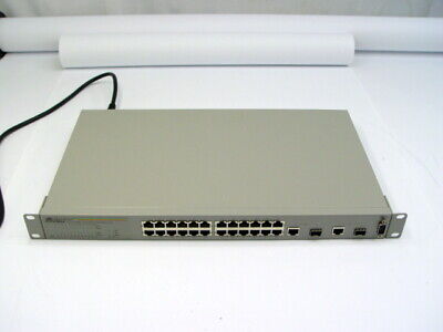24-Port 10/100/1000Mbps +2 SFP Combo WebSmart Switch | Allied Telesis