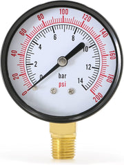 0-200 PSI Pressure Gauge | Toyo