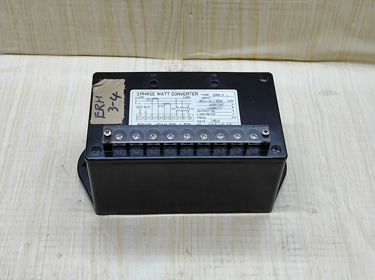3 Phase Balance Cir. Power Factor Converter TOYO KEIKI URM-3