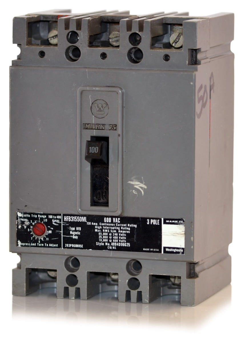 3 Pole Circuit Breaker Westinghouse HFB31550ML