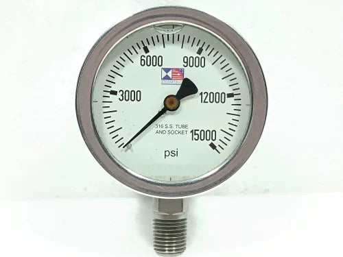 316 S.S.Tube and Socket Pressure Gauge 0-5000 | Stewarts Main image