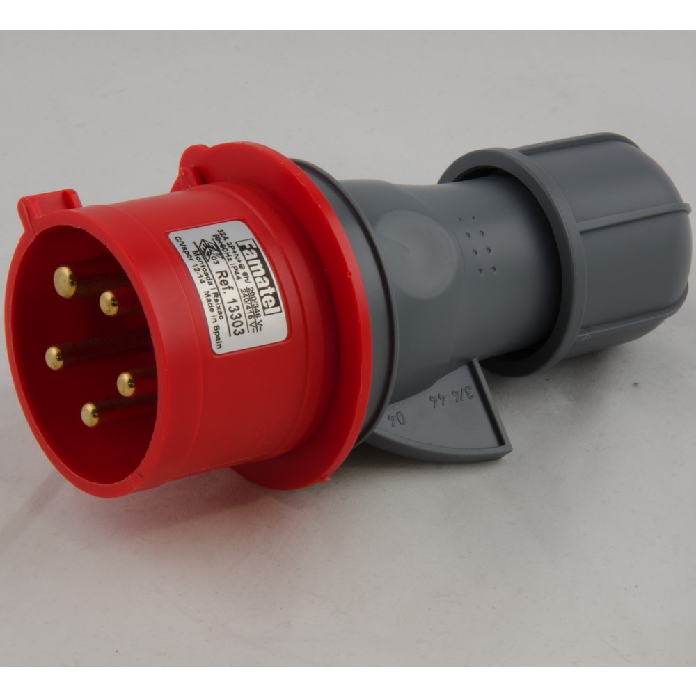 32A 3P+N+ 6H Connector | Famatel Main image