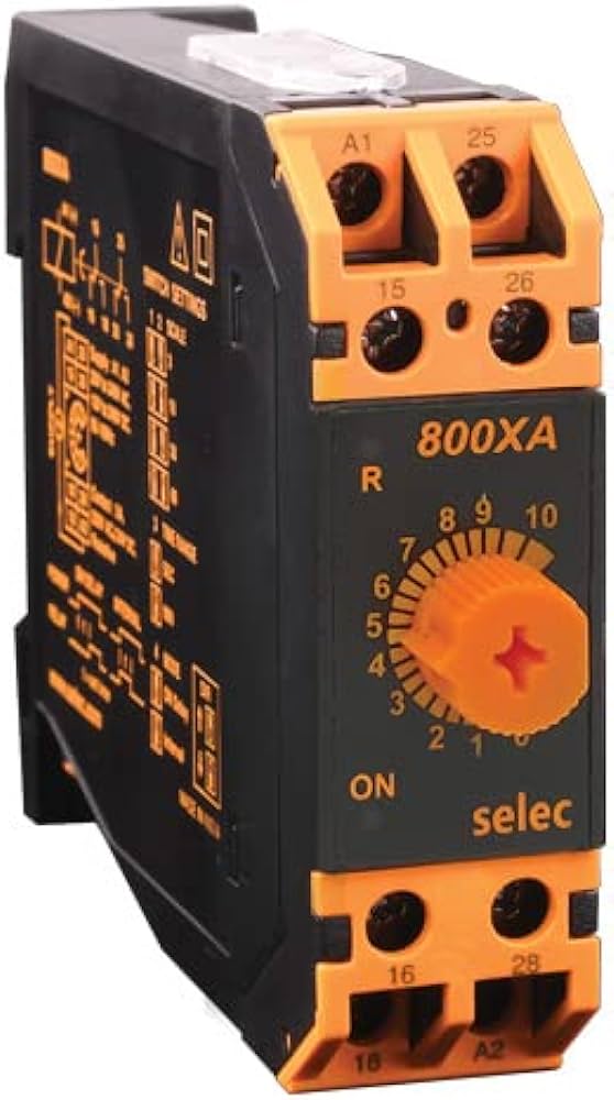 800XA Din Rail On Delay Timer for Selecting