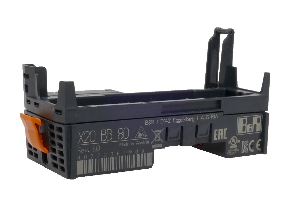 B&R X20BB80 Rev. E0 X20 BB 80 PLC BASE Unit Main image