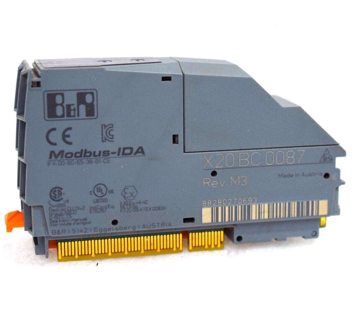 B&R X20BC0087 REV. P0 PLC UNIT X20 BC 0087 Main image
