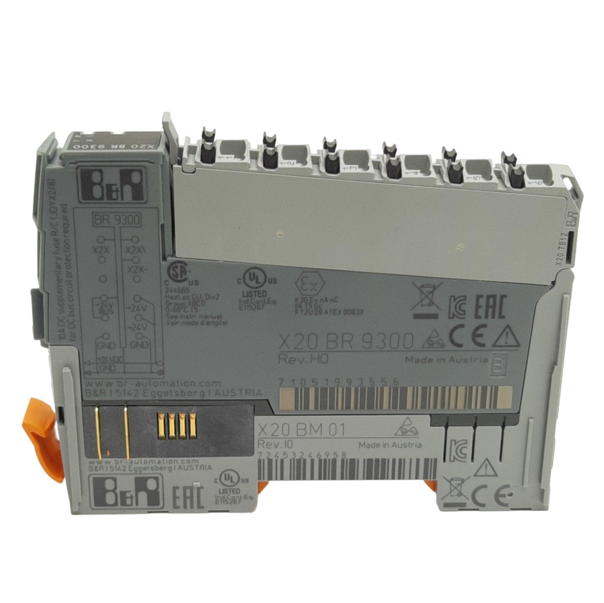 B&R X20BR9300 Rev. F0 X20 BR 9300 PLC