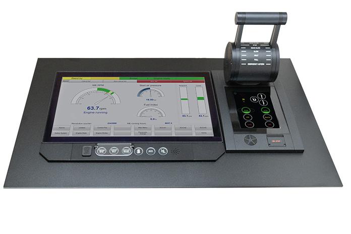 KONGSBERG ACP AUTOCHIEF CONTROL PANEL WITH LEVER TELEGRAPH UNIT & ESS WITH CABLES Main image
