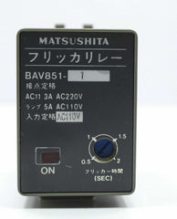 Flicker Relay Boosts Safety | Matsushita BAV851-24 - Ram Automations
