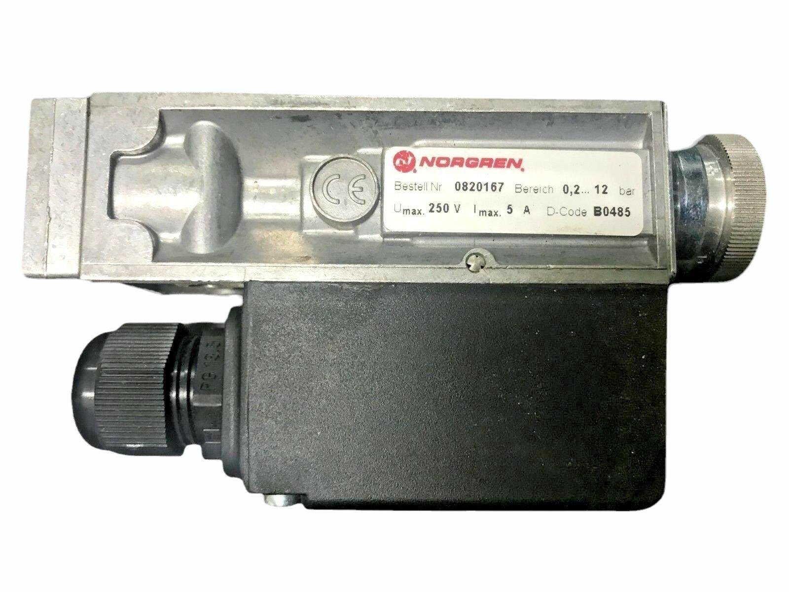 Norgren Pressure Switch 0820135 | 0.2-12 BAR - Ram Automations