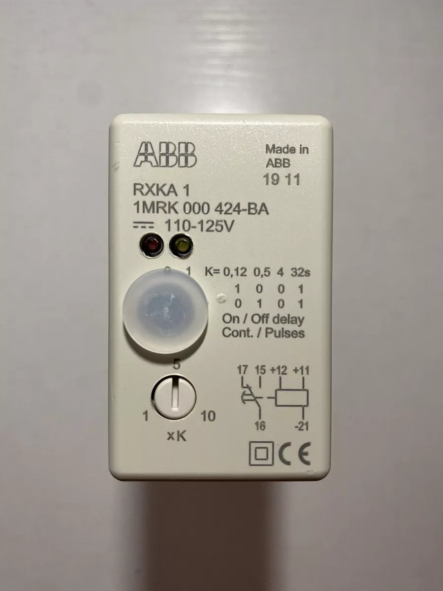 ABB RXKA1 1MRK 000 424-BA Auxiliary Relay 110-125V