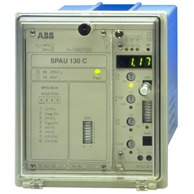 ABB SPAU 130 C Three-Phase Overvoltage and Undervoltage Relay AG40 | ABB
