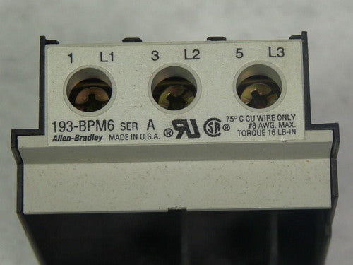 Adapter Panel for Allen Bradley 193-BPM6