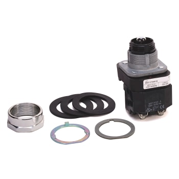 Allen-Bradley 800MR PB 800MR-FX1 Push Button Switch Kit with Sealing Gaskets and Mounting Nut