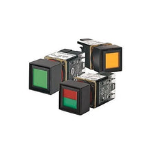 Allen-Bradley 800MR PB 800MR-FXA Push Button Switches in Green, Red, and Orange Colors