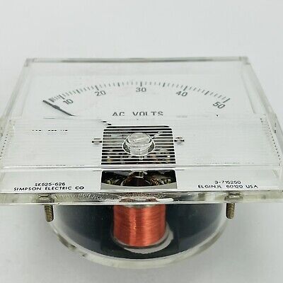 Alternating Current Panel Meter Simpson Sk525-626-5