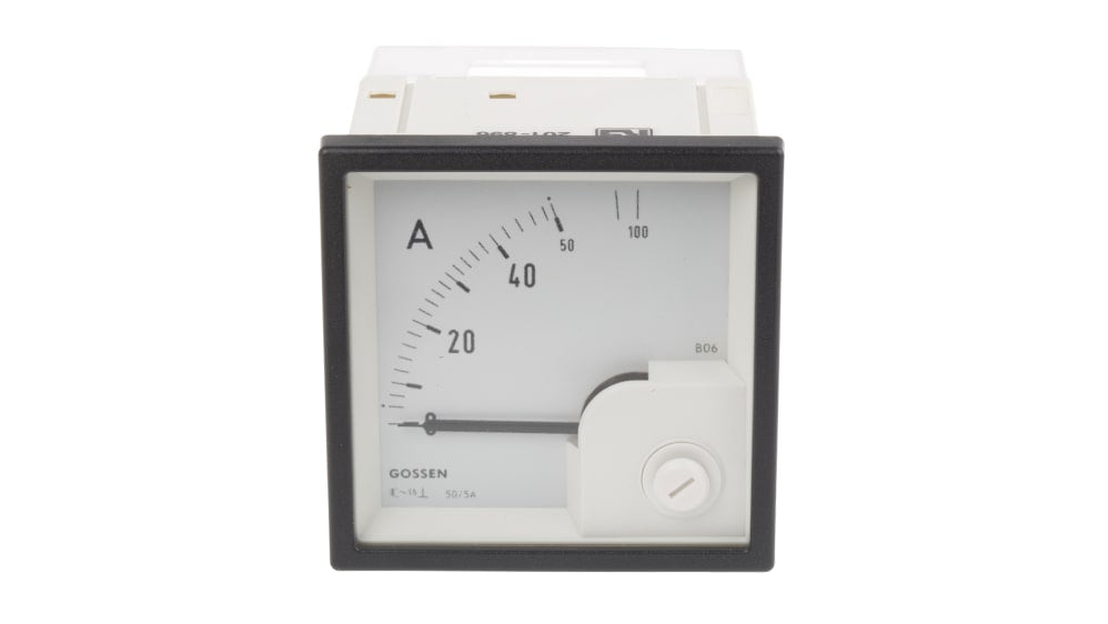 Analogue Panel Ammeter 0 50 100 A Gossen | Gossen