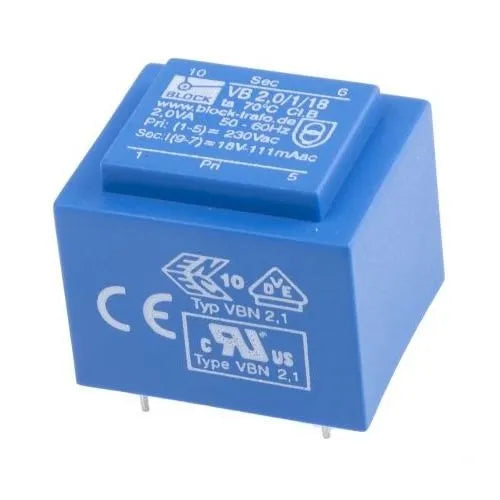 Block VB 2 0 1 18 PCB Transformer 50 60Hz | Transformer