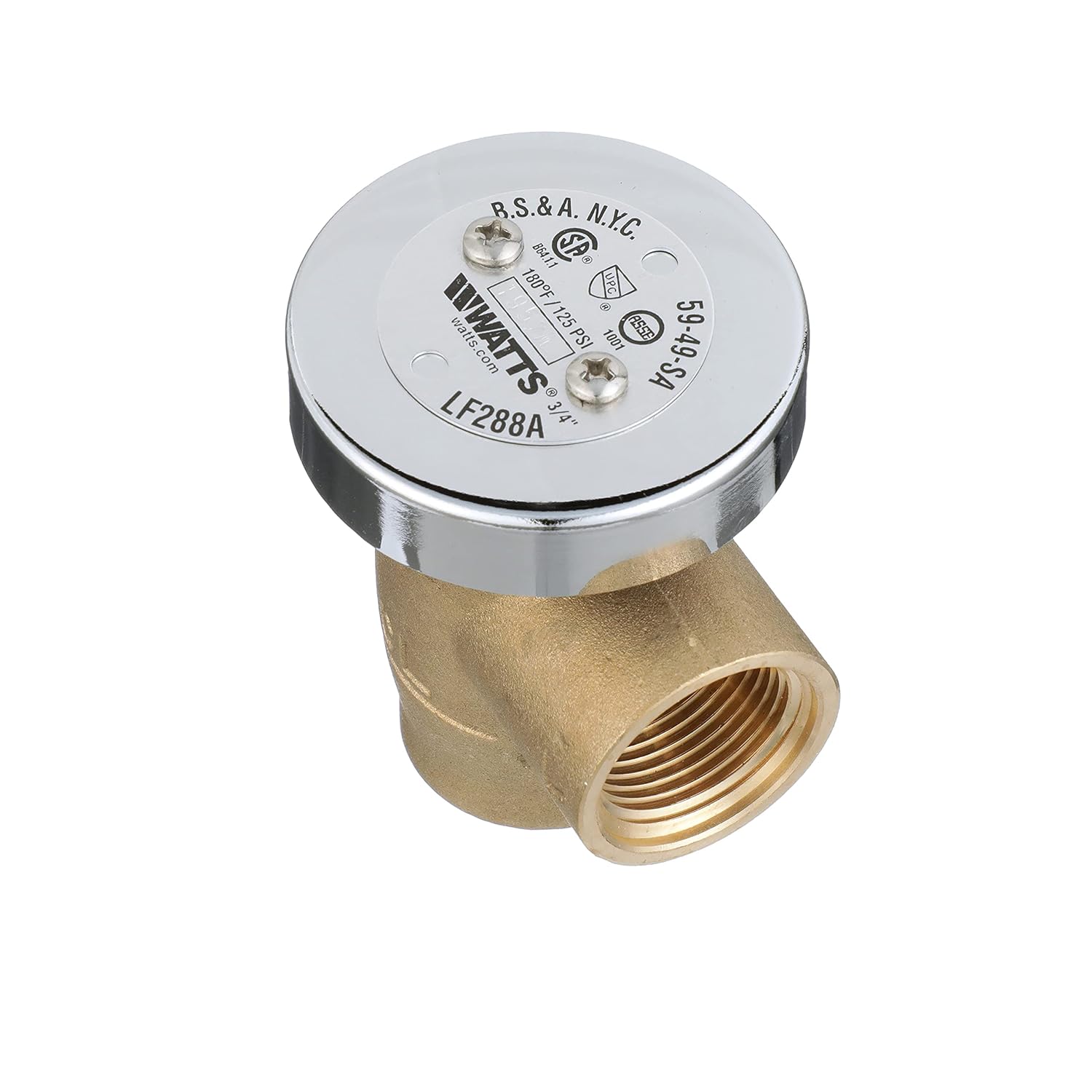 Brass Anti-siphon Vacuum Breaker Watts Asse 1001 | Watts Main image