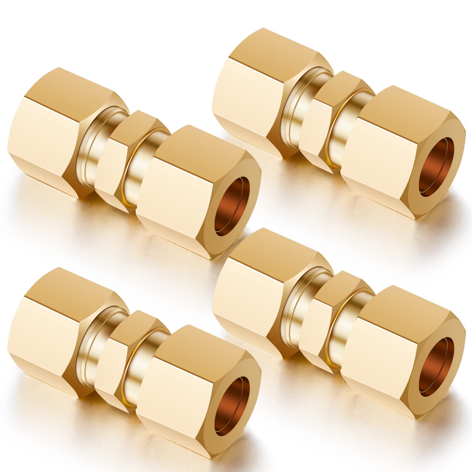 Brass Gauge Tube Support Lot Of 3X Econ | Econ