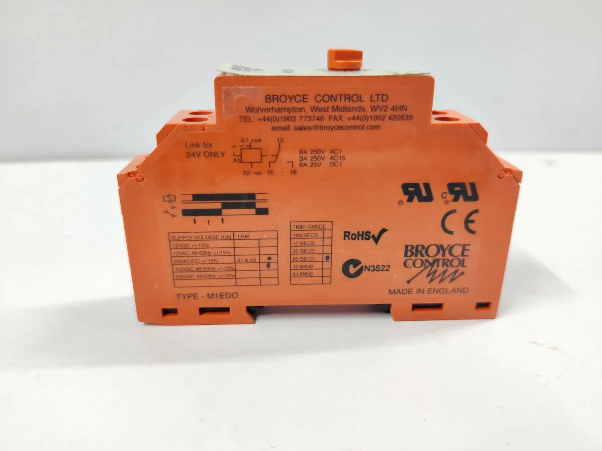Broyce Control M1DFD SPDT Time Delay Relay with Multiple Functions