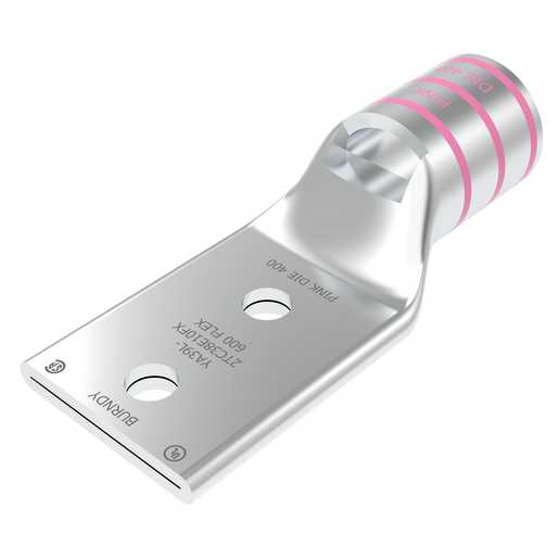 Burndy Ya36l2ent38e10fx compression connector with a durable aluminum design for reliable electrical connections Main image